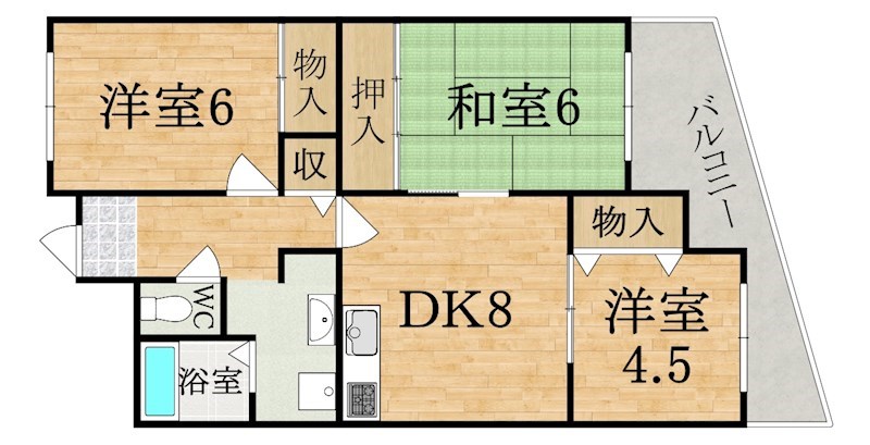 Amenity24 106号室 間取り
