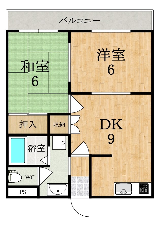 Ｇｒａｎｄｉｒ（グランディール） 202号室 間取り