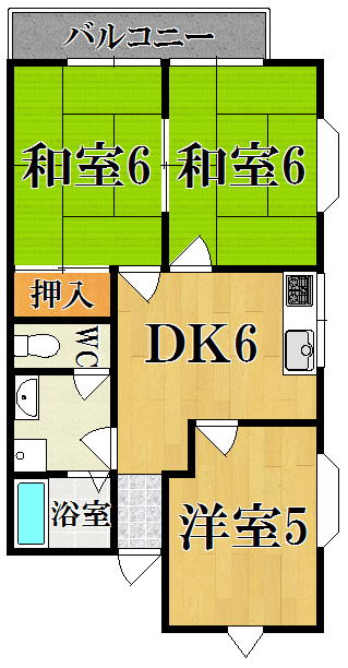 ポチハイツ 201号室 間取り