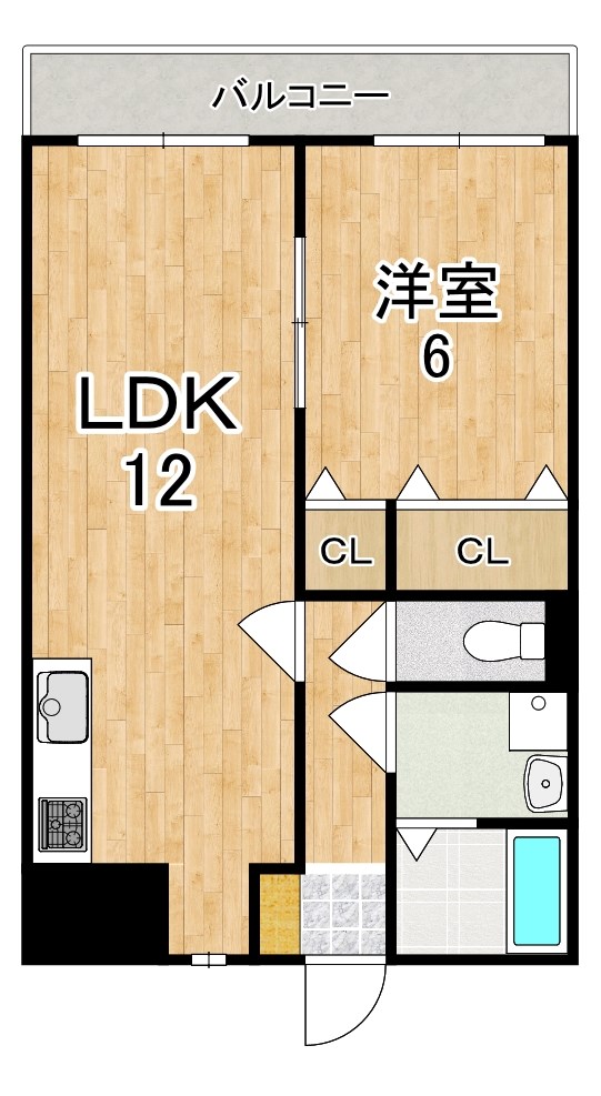 アステール本町 103号室 間取り