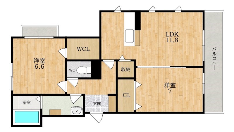 Forrest Gump　Ⅲ（フォレストガンプ） 間取り