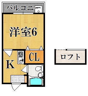 プレアール東生駒 305号室 間取り