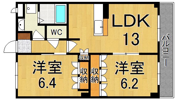トウケンコーポ桜井南 103号室 間取り