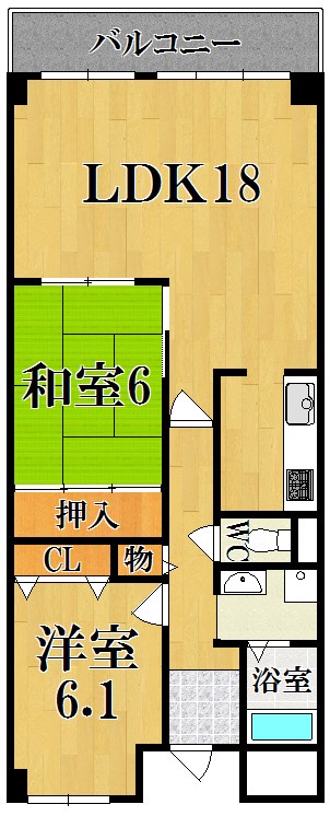 Ｐｌｅｎａ　Ｃｏｕｒｔ　（プレナコート） 204号室 間取り