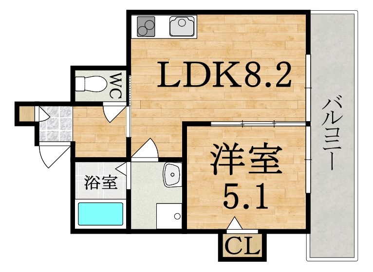 クレアール小泉東Ⅲ（3） 間取り