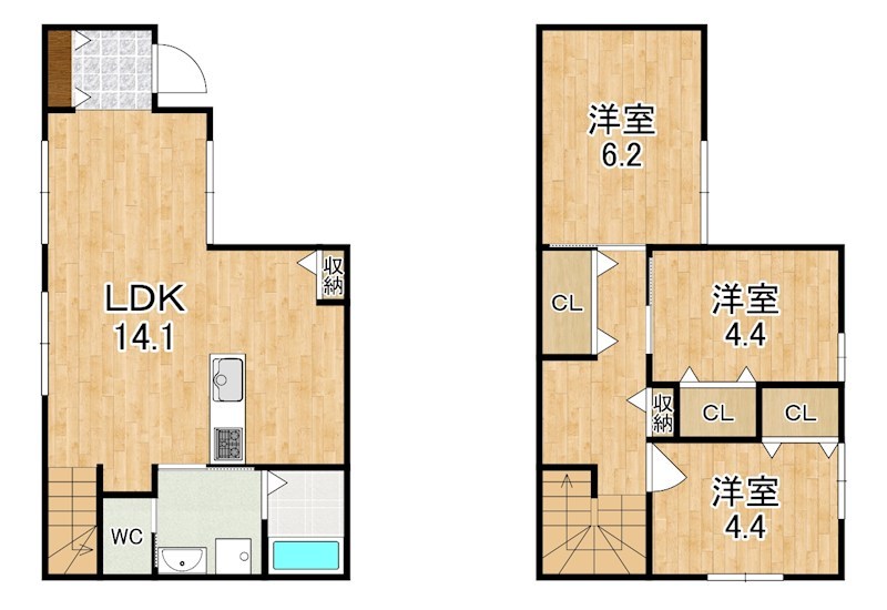 恋の窪1丁目戸建て 間取り