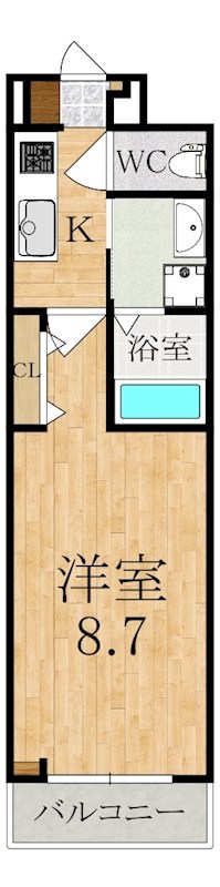 ジュピター 205号室 間取り