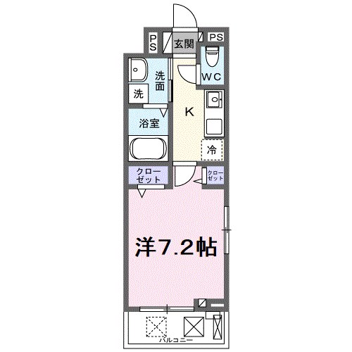 ジュピター 302号室 間取り