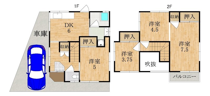 小明町貸一軒家 間取り