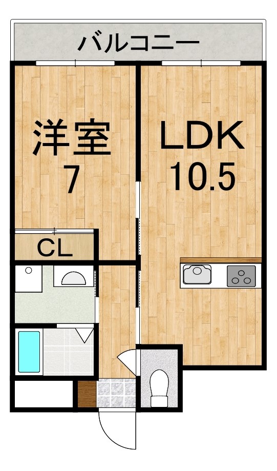 ヤマセン２番館 203号室 間取り