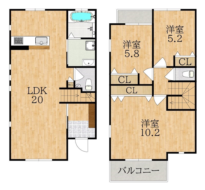 M&amp;#39;s COURT 学園前  間取り図