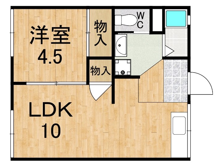 竜田川ハイツ 間取り図