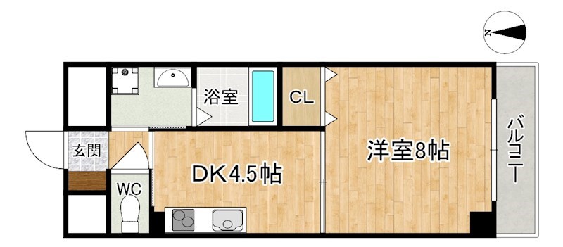 Bell　demeure 201号室 間取り