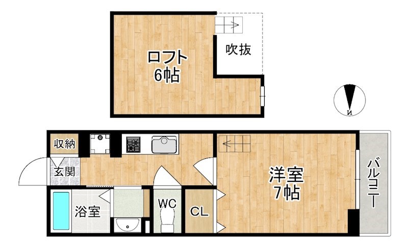 メゾン恋都 202号室 間取り