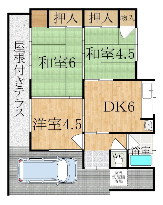 柳本町　貸家 間取り