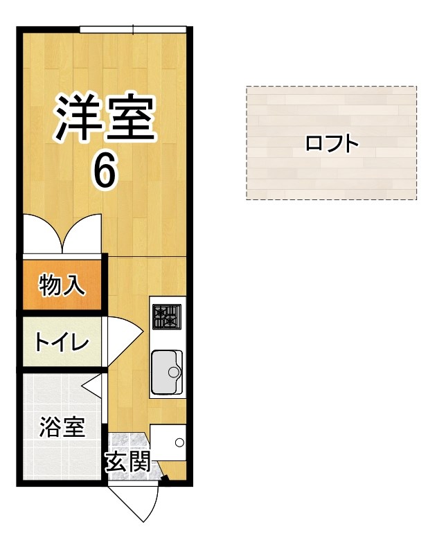 ルーチェ菅原 101号室 間取り