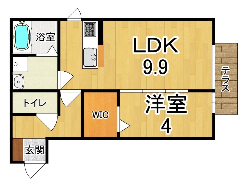 メゾンベア六条 103号室 間取り