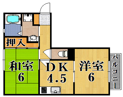 203号室 間取り