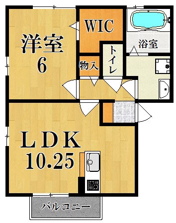 ロハス平城Ｂ棟 203号室 間取り