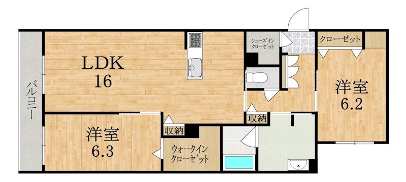 ソラマ 305号室 間取り