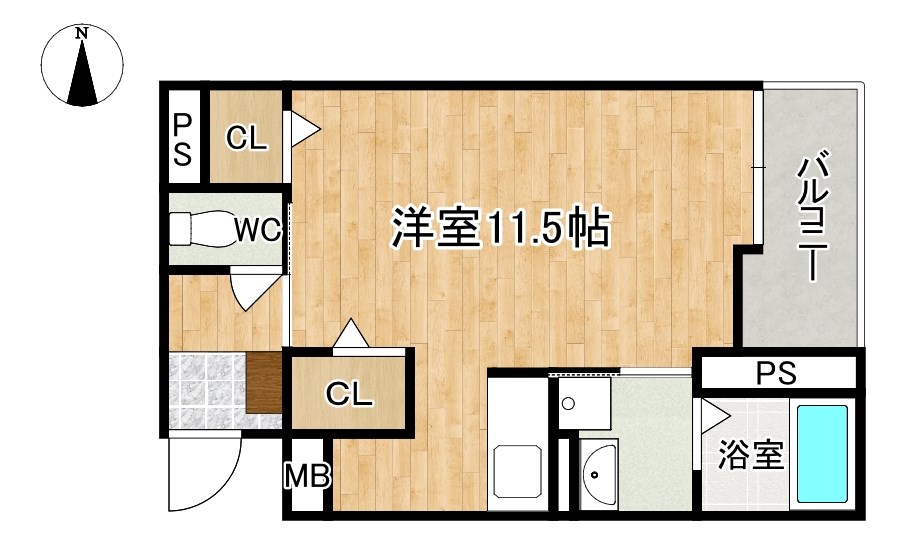 カーサ　アリエッタ 205号室 間取り