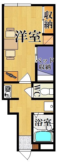 レオパレス寧楽 101号室 間取り
