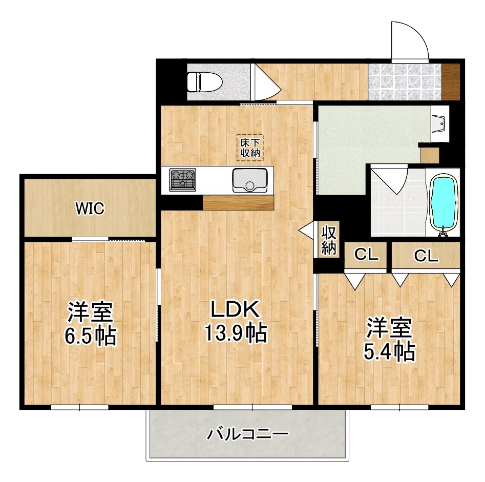 エクセレント　新大宮 101号室 間取り