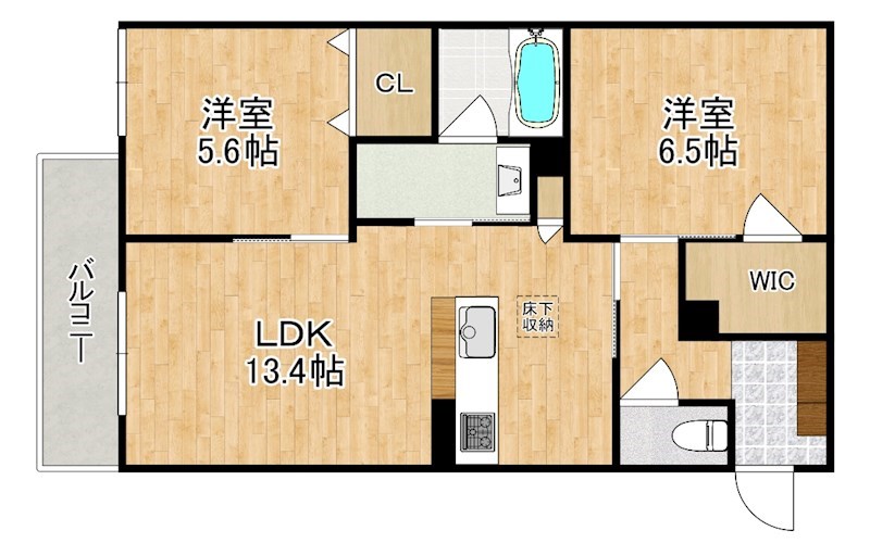 エクセレント　新大宮 203号室 間取り