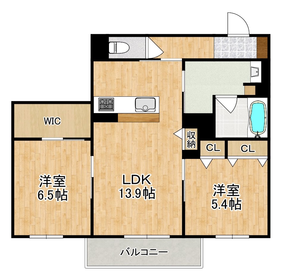 エクセレント　新大宮 201号室 間取り