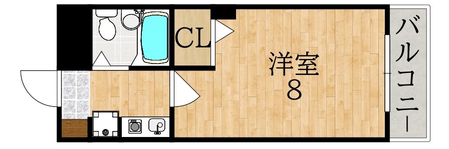 シティパレス富雄北 226号室 間取り