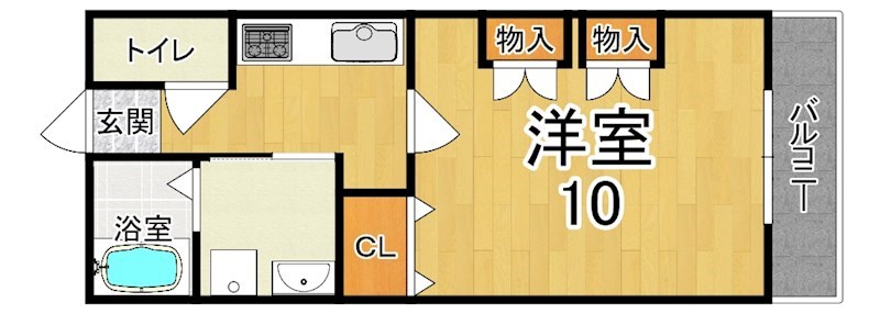 ＫＡＭＵＮＥ 206号室 間取り