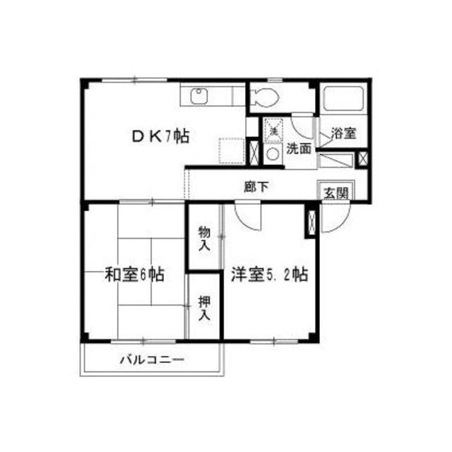 エステートピア 102号室 間取り