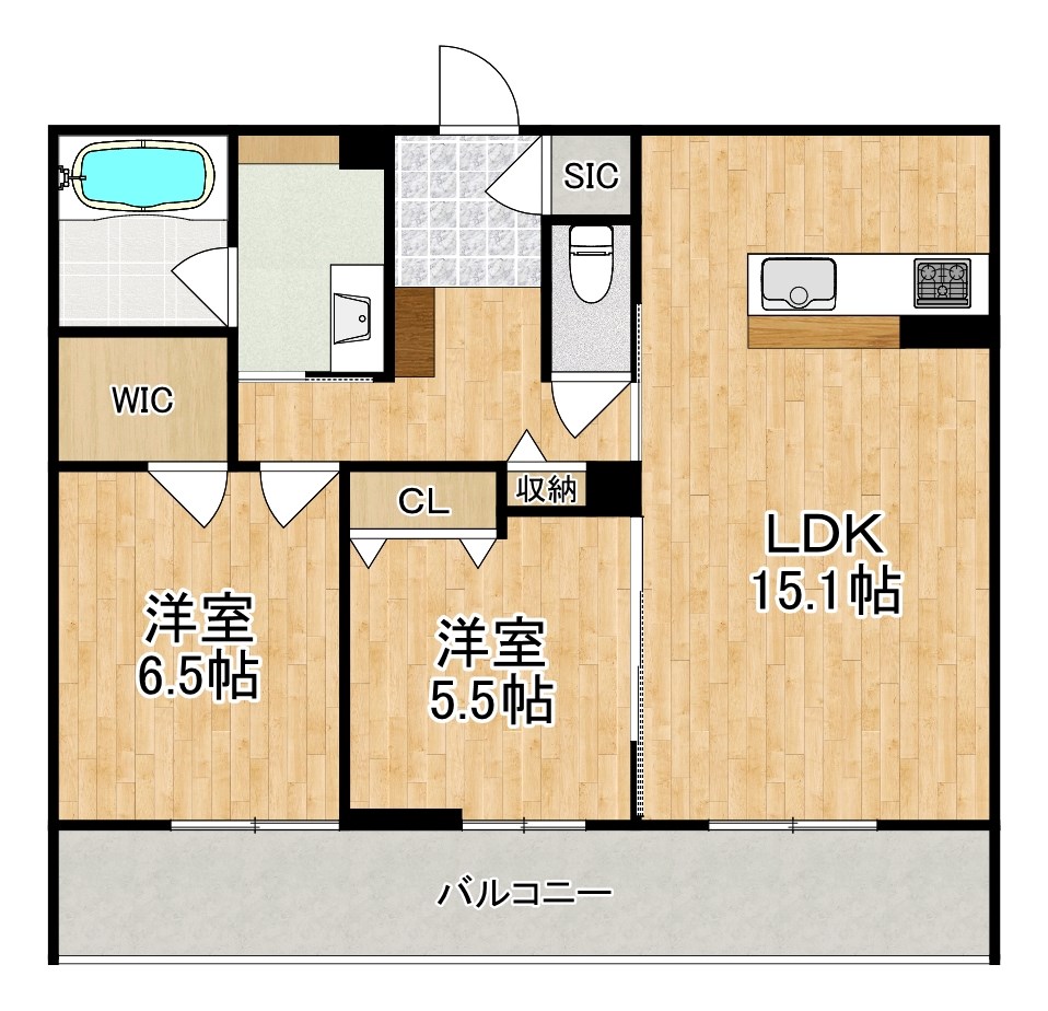 プラート　キアリノ 103号室 間取り