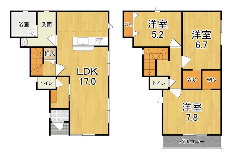 中山町23-1　戸建て 間取り