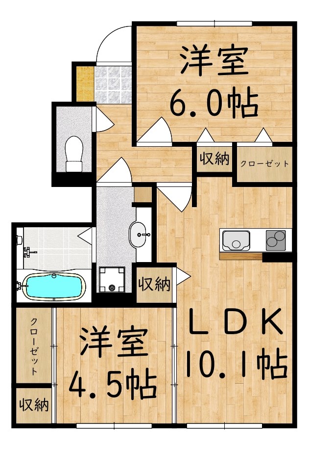 PAL NO CASA 102号室 間取り