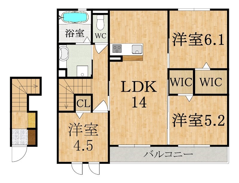 ハッピーライフⅤ 202号室 間取り