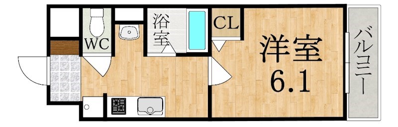 ヴェラルーナ 301号室 間取り