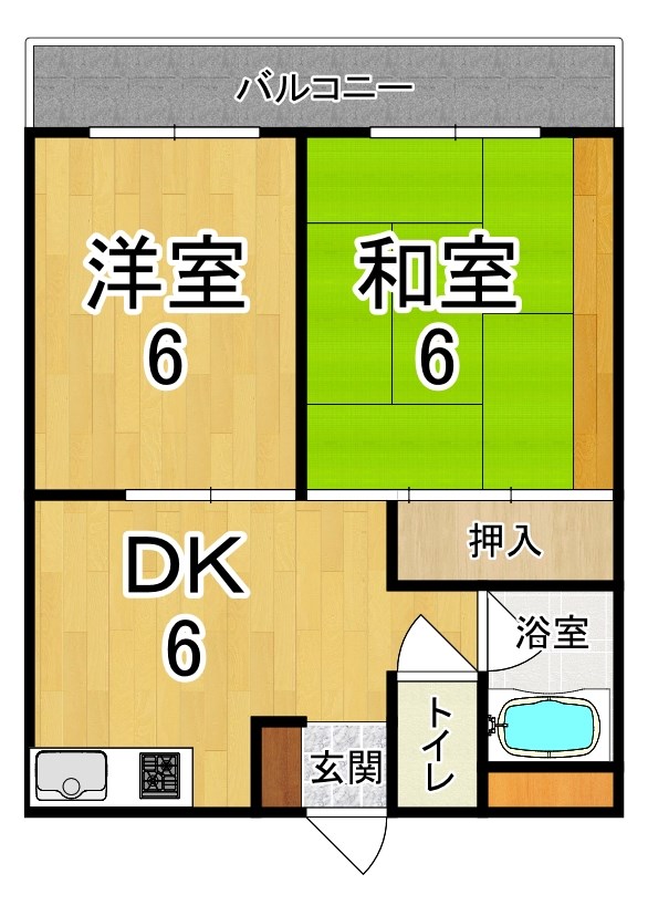 ハイツ小嶋 102号室 間取り