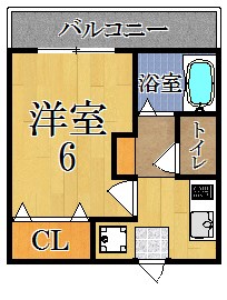 マメゾン２１ 103号室 間取り