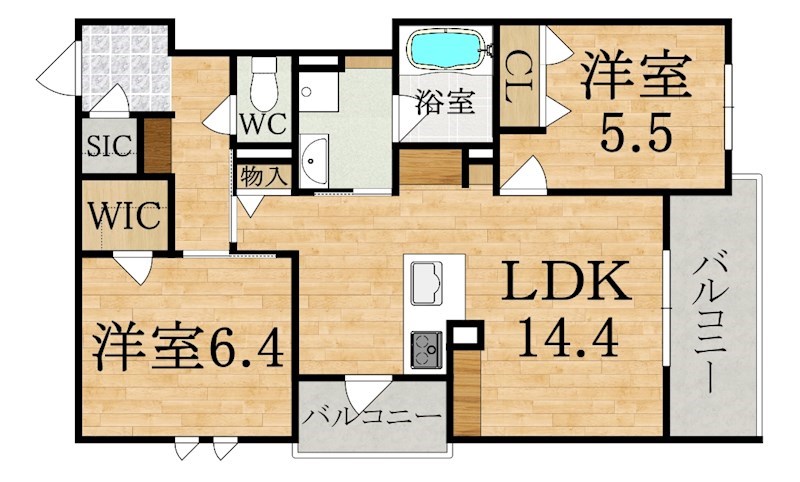 ShaMaison　Grande　北郡山（シャーメゾン　グランデ）　 間取り