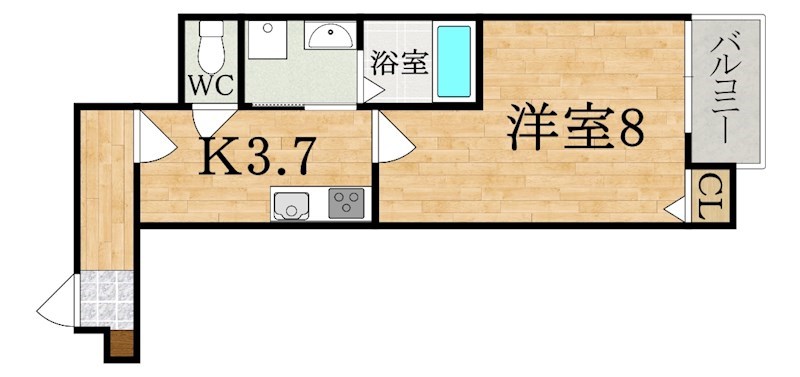 クレアール朝日町 間取り