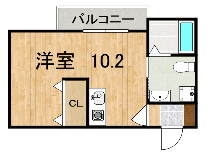 STAY THE HOUSE OJI（ステイザハウス王寺） 104号室 間取り