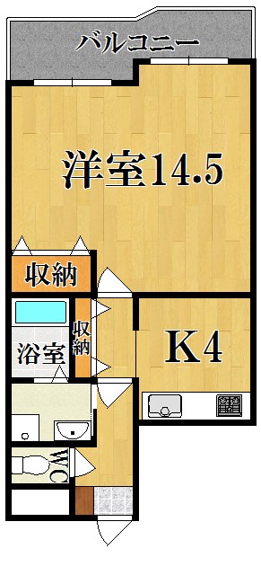 三和平城グランドパレス D106号室 間取り