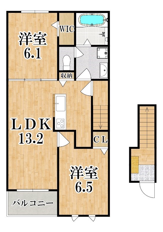 ライズ 207号室 間取り