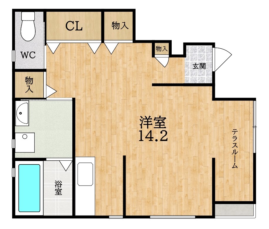 タウンハウスS 間取り図