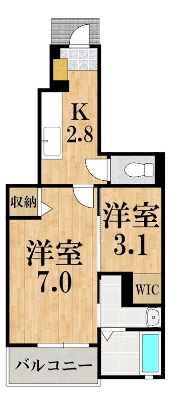 エナジー陸番館 102号室 間取り