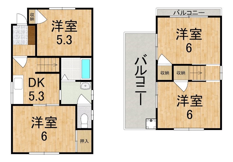 上牧町米山台戸建 間取り