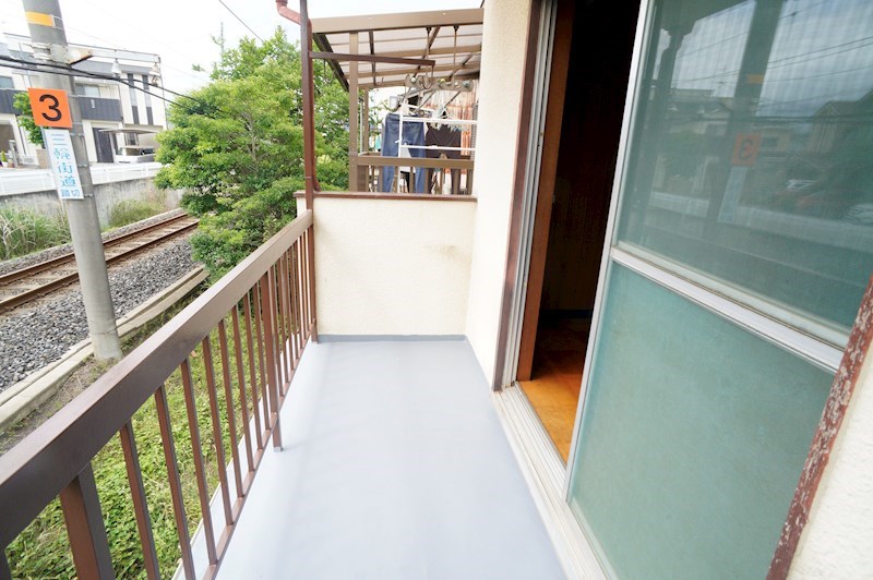 王寺町畠田戸建4DK ベランダ