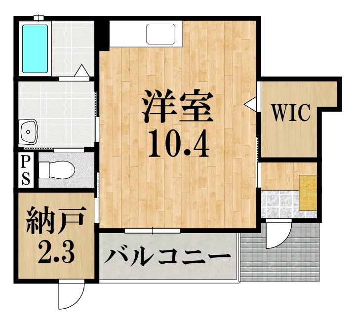 セレノ大和八木 101号室 間取り