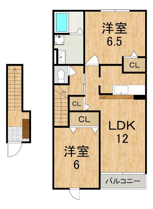 ペルラＡ 201号室 間取り